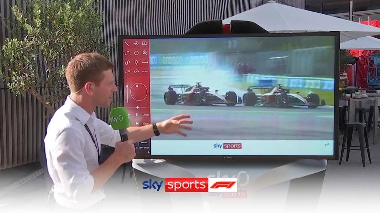 Anthony Davidson de Sky F1 était au SkyPad pour analyser la bataille épique de Carlos Sainz et Charles Leclerc pour la dernière place sur le podium en Italie !