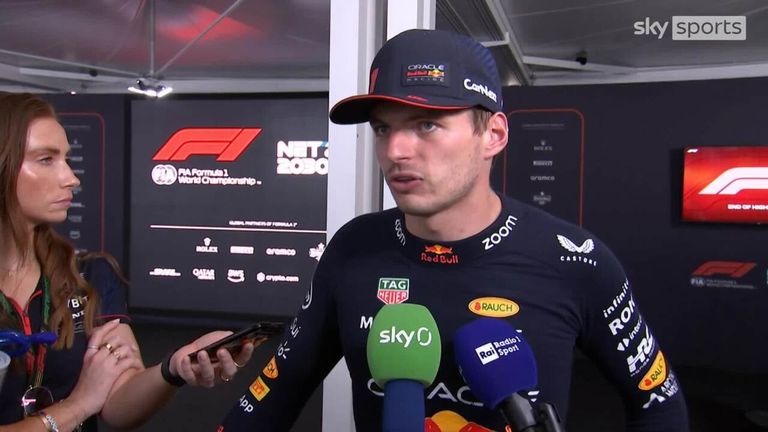 Max Verstappen dit qu'il a dû rester patient dans sa bataille avec Carlos Sainz alors qu'il a remporté une dixième victoire consécutive, un record, au GP d'Italie.