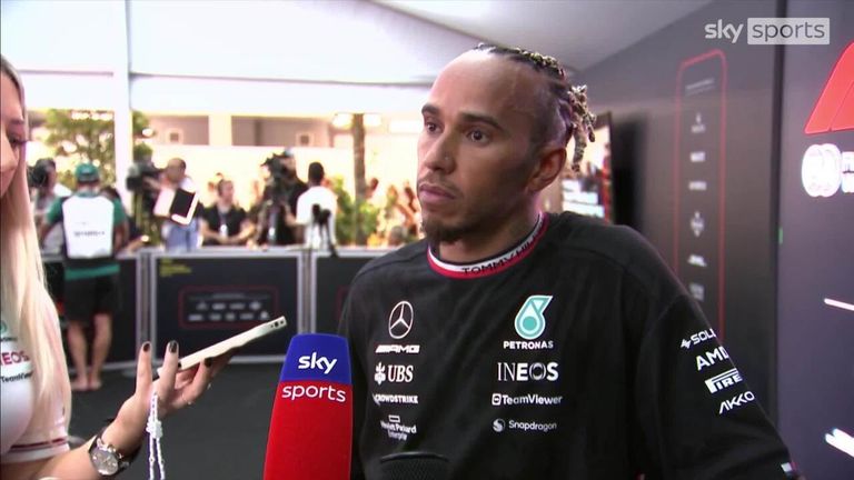 Lewis Hamilton dit qu'il espère que George Russell pourra mettre la pression sur les Ferrari demain et remporter une victoire après qu'il n'ait pas été en mesure de défier les leaders en qualifications.