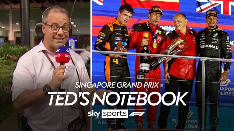 Ted Kravitz est dans le paddock alors qu'il passe en revue toutes les plus grandes histoires du Grand Prix de Singapour 2023
