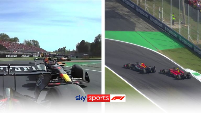 Max Verstappen prend la tête du GP d'Italie après un duel roue contre roue à grande vitesse avec Carlos Sainz