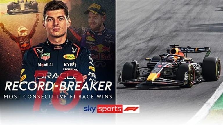 Max Verstappen bat le record du plus grand nombre de victoires consécutives en course alors que Charles Leclerc et Carlos Sainz se battent pour la P3.