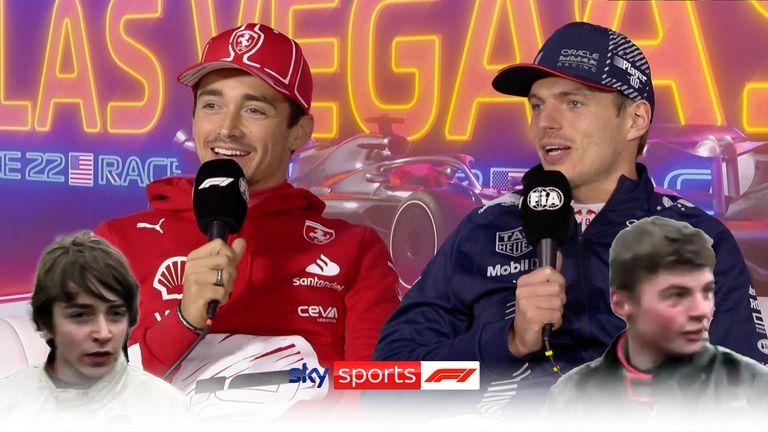 Charles Leclerc et Max Verstappen discutent de leur incident au premier tour et plaisantent sur leurs confrontations passées en karting après le GP de Las Vegas