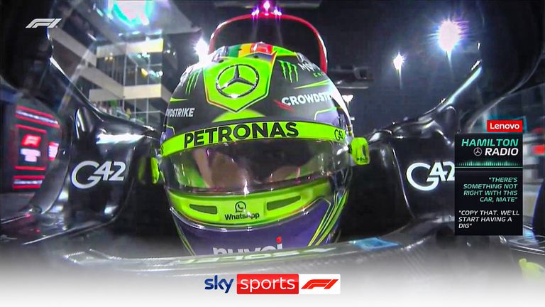 Lewis Hamilton a été éliminé de la Q2 par son coéquipier chez Mercedes, George Russell, lors du Grand Prix d'Abu Dhabi.