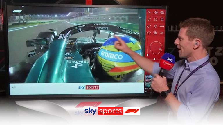 Anthony Davidson de Sky F1 analyse l'incident entre Lewis Hamilton et Fernando Alonso lors du Grand Prix d'Abu Dhabi